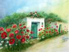 124__Mohnblumenfeld mit Haueschen__Aquarell__50 x 60cm__V.jpg